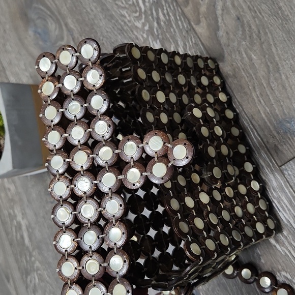 Vintage coconut tiki shell purse - Picture 5 of 10